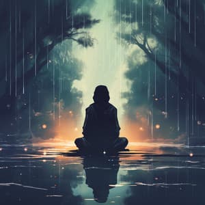 Meditative Rain Flow: Zen in Droplets - Meditation Muse