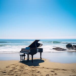 Sinfonía Del Amanecer: El Piano Pinta Sueños Dorados Con Acordes Tocados Por El Rocío - Piano Jazz Tarde en la noche