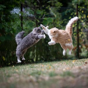 Binaural Cat Harmony: Playful Rain Connection - Binaural Systems