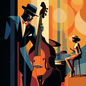 Evening Cityscape Glow: Urban Jazz Music - Hotel Lobby Jazz Group