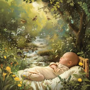 Binaural Rain’s Cradle: Gentle Birds for Baby Sleep - 80 88 Hz - Humble Soughs for Kids Sleep