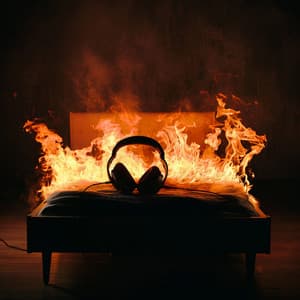 Fire's Slumber: Flame Sleep Melodies - Relaxation Sleep Meditation