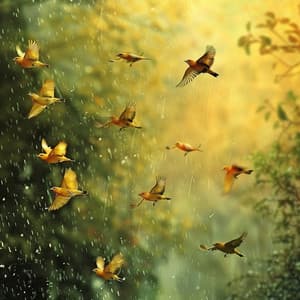 Binaural Symphony: Rain Soaked Birds and Nature - 92 96 Hz - Delta Pure Waves