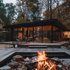 Llamas Parpadeantes: Melodías Calmantes Para Ambientación De Fuego - Proyecto BGM relajante