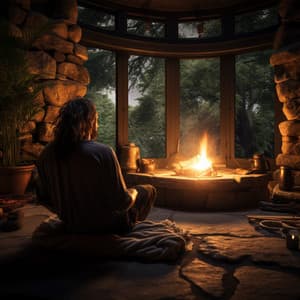 Meditación De La Llama: Fuego Relajante Para La Calma Consciente - Musica del bosque