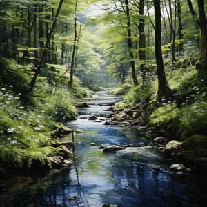 Armonías Tranquilas: Ecos Relajantes Junto Al Arroyo - Paisaje sonoro de la naturaleza