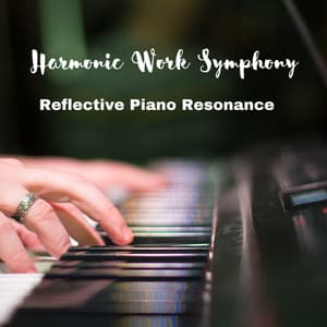 Harmonic Work Symphony: Reflective Piano Resonance - Chill Office Work Music