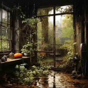 Gotas De Lluvia Armónicas De Spa: Melodías Serenas - Luces desde la distancia