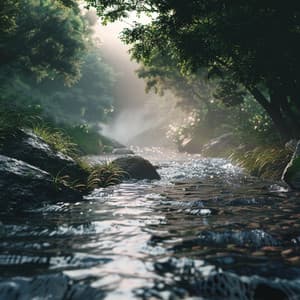 Calming Waters: Stream Music for Peaceful Slumber - Echo of Light