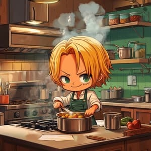 Sanji's Kitchen Vibes - Akihabara Lofi