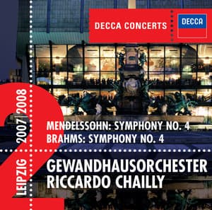 Mendelssohn: Symphony No.4 / Brahms: Symphony No.4 - Gewandhausorchester