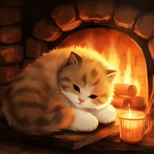 Música Para Gatos: Serenidad Felina Junto Al Fuego - La biblioteca al aire libre