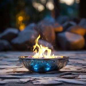 Meditation Bowl's Tranquil Resonance by the Fire - Zen Mindwaves