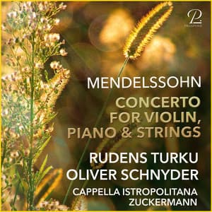 Mendelssohn: Concerto For Violin, Piano & Strings In D Minor - Felix Mendelssohn