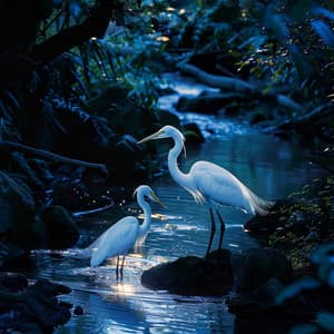 Gentle Binaural Relaxation in Nature with Creek and Birds - Natural Rain Sounds for Sleeping