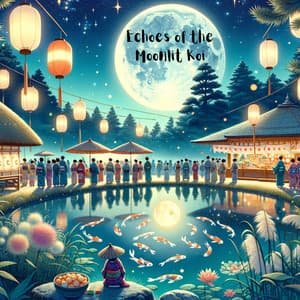 Echoes of the Moonlit Koi: Serenades for Tsukimi Reflections - Japanese Sweet Dreams Zone