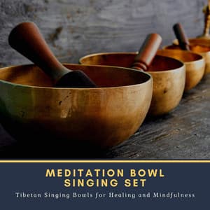 Meditation Bowl Singing Set - Tibetan Singing Bowls for Healing and Mindfulness - Tibetan Monks