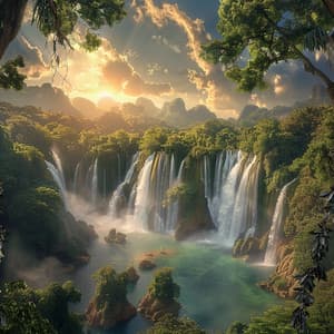 Dormir Junto Al Arroyo: Cascadas Tranquilas - Biblioteca de Sonidos para dormir