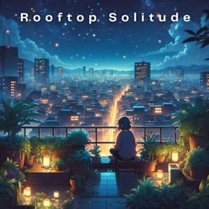 Rooftop Solitude: Whispers of the City at Night in Lofi - DuskTunes Maker