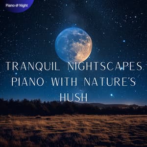 Tranquil Nightscapes: Piano with Nature's Hush - Piano & Night