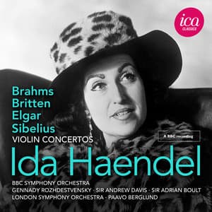Britten, Brahms, Elgar & Sibelius: Violin Concertos - Ida Haendel