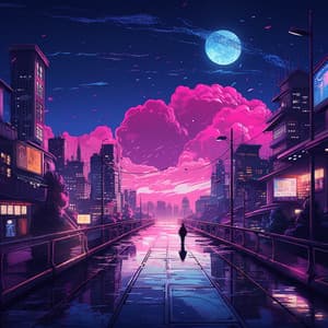 Resplandor Del Paisaje Urbano Al Anochecer: Música De Jazz Urbana - Ambiente de cafetería vintage