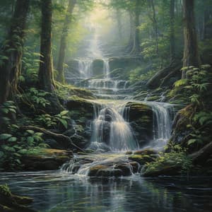 Echoes of the Waterfall: Ambient Nature Music - Northerly Nature