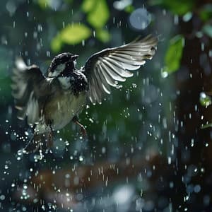 Cats' Binaural Harmony: Nature Rain and Birds Sounds - Sleep Cat