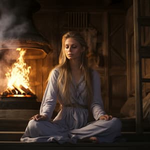 Armonía De La Hoguera De Fuego Calmante: Retiro De Spa Musical - Terapia de la flor de loto