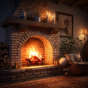 Cats' Fireside Retreat: Gentle Flame Ambience - Cat Music Therapy