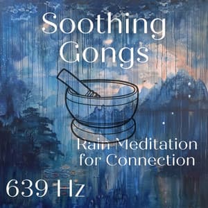 Soothing 639 Hz Gongs: Rain Meditation for Connection - Nebula of Dreams