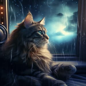 Cat's Thunder Melodies: Musical Meows - Tranquil Journeys