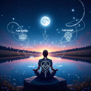 Moonlit Affirmations, Self Love Under the Stars - ∆ETHERX