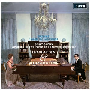 Brahms: Sonata for 2 Pianos; Saint-Saëns: Variations for Two Pianos on a Theme of Beethoven - Bracha Eden