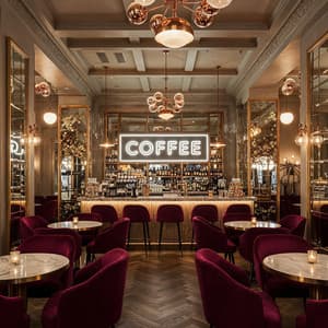 Skyline Espresso with Smooth Jazz Beats - Mediterranean Café Society