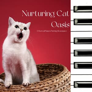 Nurturing Cat Oasis: Ethereal Piano's Purring Resonance - Relaxing Piano Music Classic