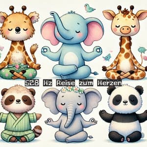 528 Hz Reise zum Herzen: Yoga Nidra Meditation für Kinder - Kinderyoga Akademie