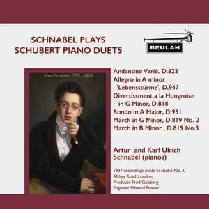 Schnabel Plays Schubert Piano Duets - Franz Schubert