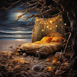 Nighttime Calm: Drift Away with Fire & Music's Embrace - Nature Recordings