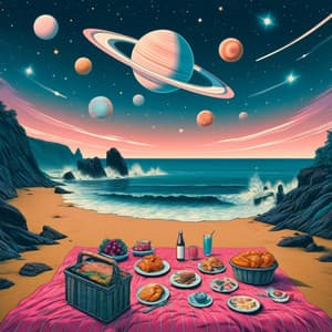 Cosmic Picnic Jazz Under Saturn's Gaze - Jazz Lounge Zone