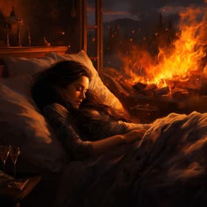 Fire by the Night: Interlude of Peaceful Sleep Harmony - Forest Crickets