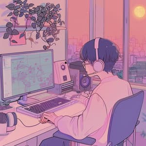 Enfoque De Lluvia: Ritmos Calmantes De Estudio - Chicos de música de estudio cerebral