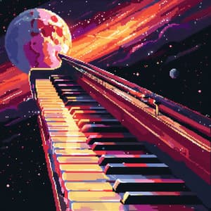 Cosmic Twilight on Ivory Keys - Zen Reverie