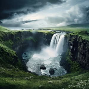 Lyrical Waters: Echoes by the Waterfall - HD Nature Sound Library