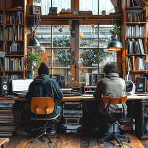 Serenidad De Trabajo Binaural: Melodías Suaves - Trabajar desde Casa Retro