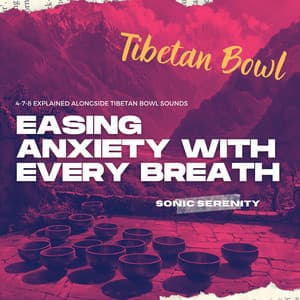 Easing Anxiety with Every Breath: 4-7-8 Explained Alongside Tibetan Bowl Sounds - Sonic Serenity