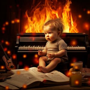 Binaural Fire Lullaby: Infant Ember Melodies - Sonic Whales