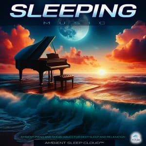 Sleeping Music: Ambient Piano and Ocean Waves For Deep Sleep and Relaxation - Ambient Sleep Cloud