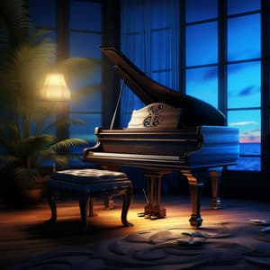 Nightfall Echoes: Sleep Piano Tune - Piano for Sleep