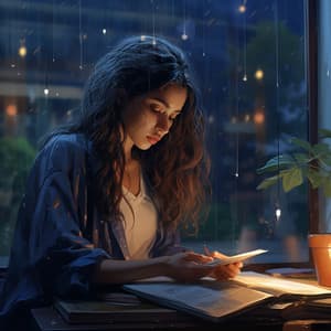 Workspace Rain Bliss: Tranquil Nerves - Working from Home